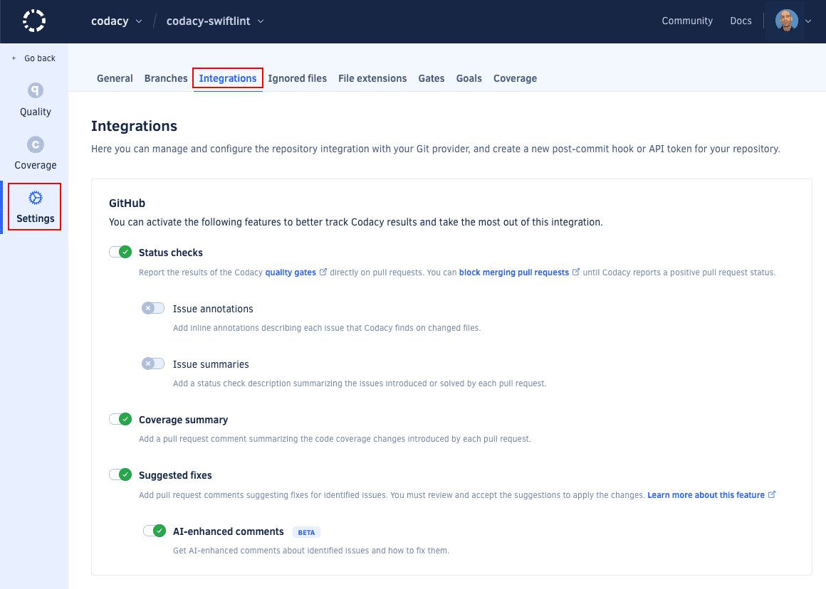 Enabling your Git provider integration